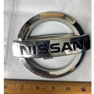 Nissan Chrome Oval Emblem